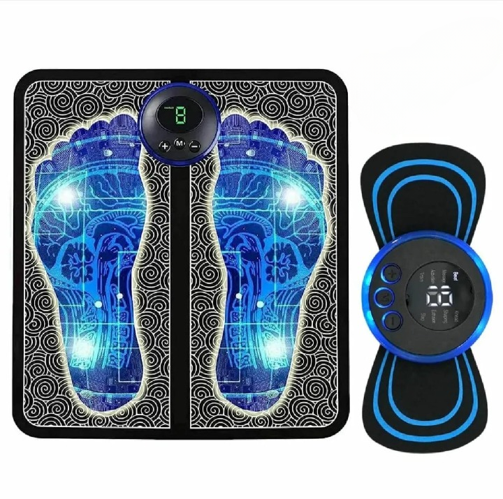 EMS Foot Massager Mat Electric USB Charging Smart Display Tens Acupuncture Feet Cushion Blood Circulation Pad Health Care Home (Without Box) - Foot Massager - Image 4