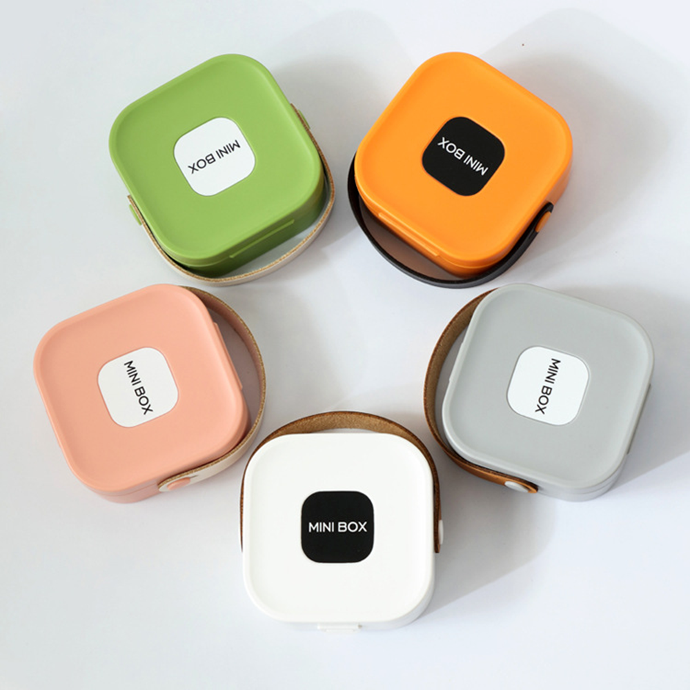 Jewelry Organizer Box | Portable Jewelry Storage Box | Sleek | Portable | Multi-Functional Travel Jewelry Organizer | Durable | Compact Ring | Necklace | Earring Storage Boxes With Mirror | For Travel | Home | Gift Option - Random Color - Image 3