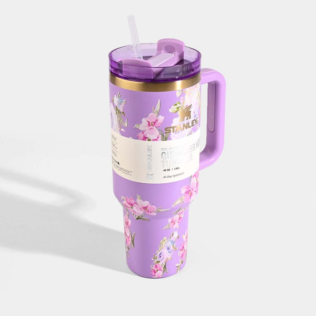 1200ml Stainless Steel Stanley Tumbler Glossy Marble Shades | Premium Vacuum Insulated Travel Mug | Leakproof Cup For Hot And Cold Drinks (Random Color) - Image 3