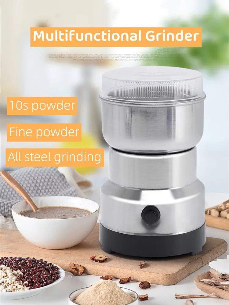 Mini Electric Grinder Stainless Steel Coffee Grinder For Coffee beans, Spices, Masala Grinder Machine 220V - Image 3