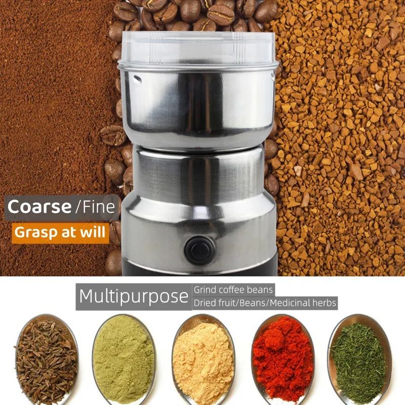 Mini Electric Grinder Stainless Steel Coffee Grinder For Coffee beans, Spices, Masala Grinder Machine 220V - Image 2