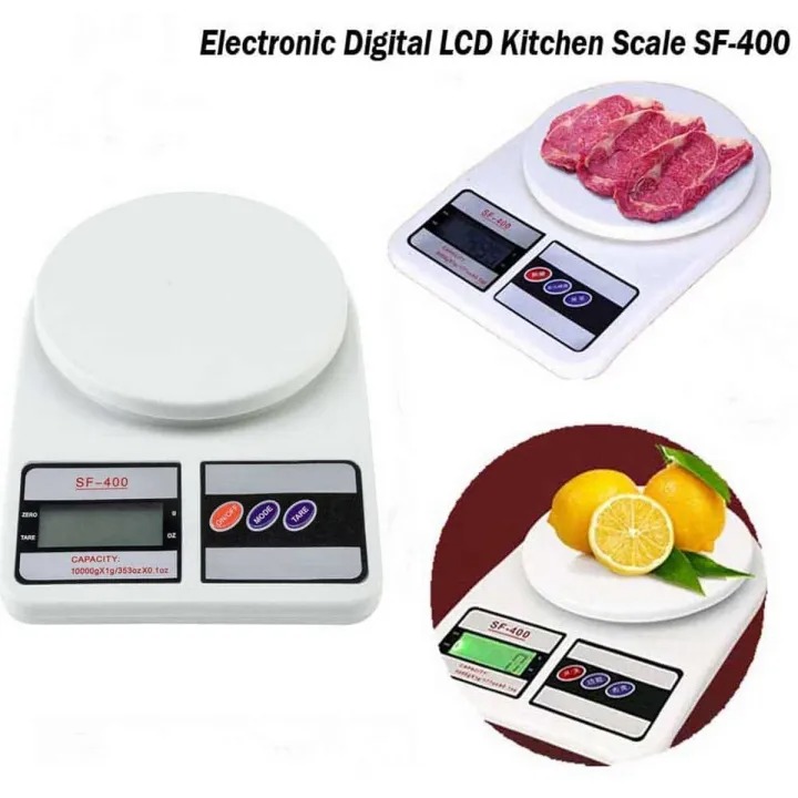 Kitchen Scale SF-400 Digital Electronic Weight Machine with Cell – Food & Grocery Measuring Scale upto 10 KG - Image 5