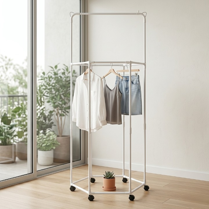 360° Rotating Clothes Hanger | Multi-Tier Laundry Organizer With Swivel Hook For Space-Saving Wardrobe Storage - Image 2