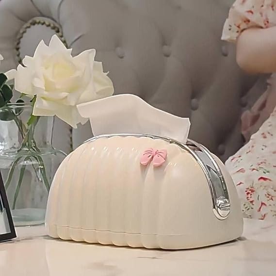 Decorative Shell Tissue Box Case Elegant And Modern Napkin Holder Stylish Daily Use Home And Office Accessory - Image 3