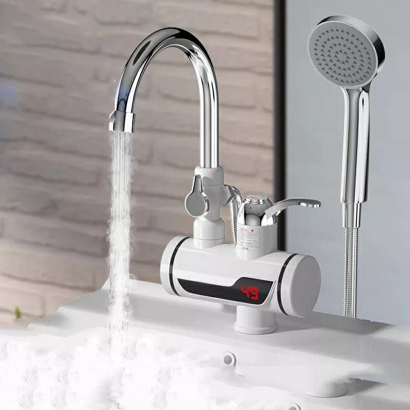 (with shower) Electric Hot Water Heater Faucet Kitchen Instant Heating Tap Water - Image 6