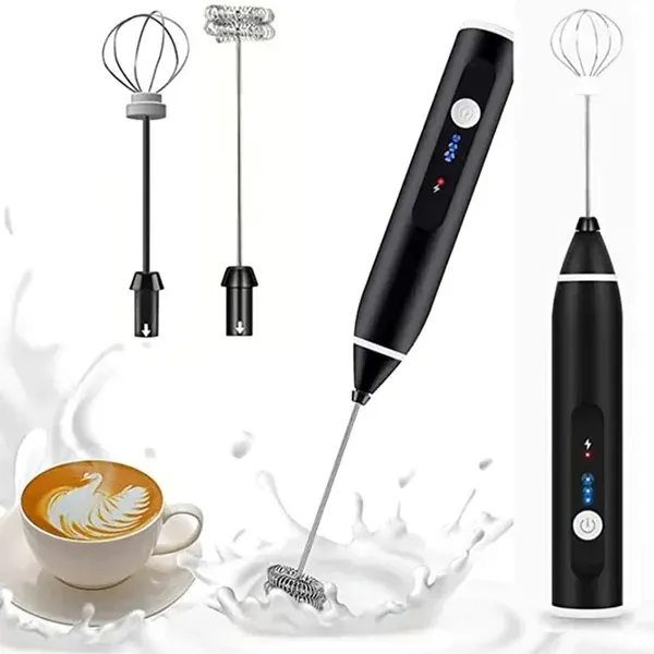 2-in-1 Rechargeable Coffee Beater & Electric Milk Frother – Smooth Mixing, Compact & Easy to Use - Image 2