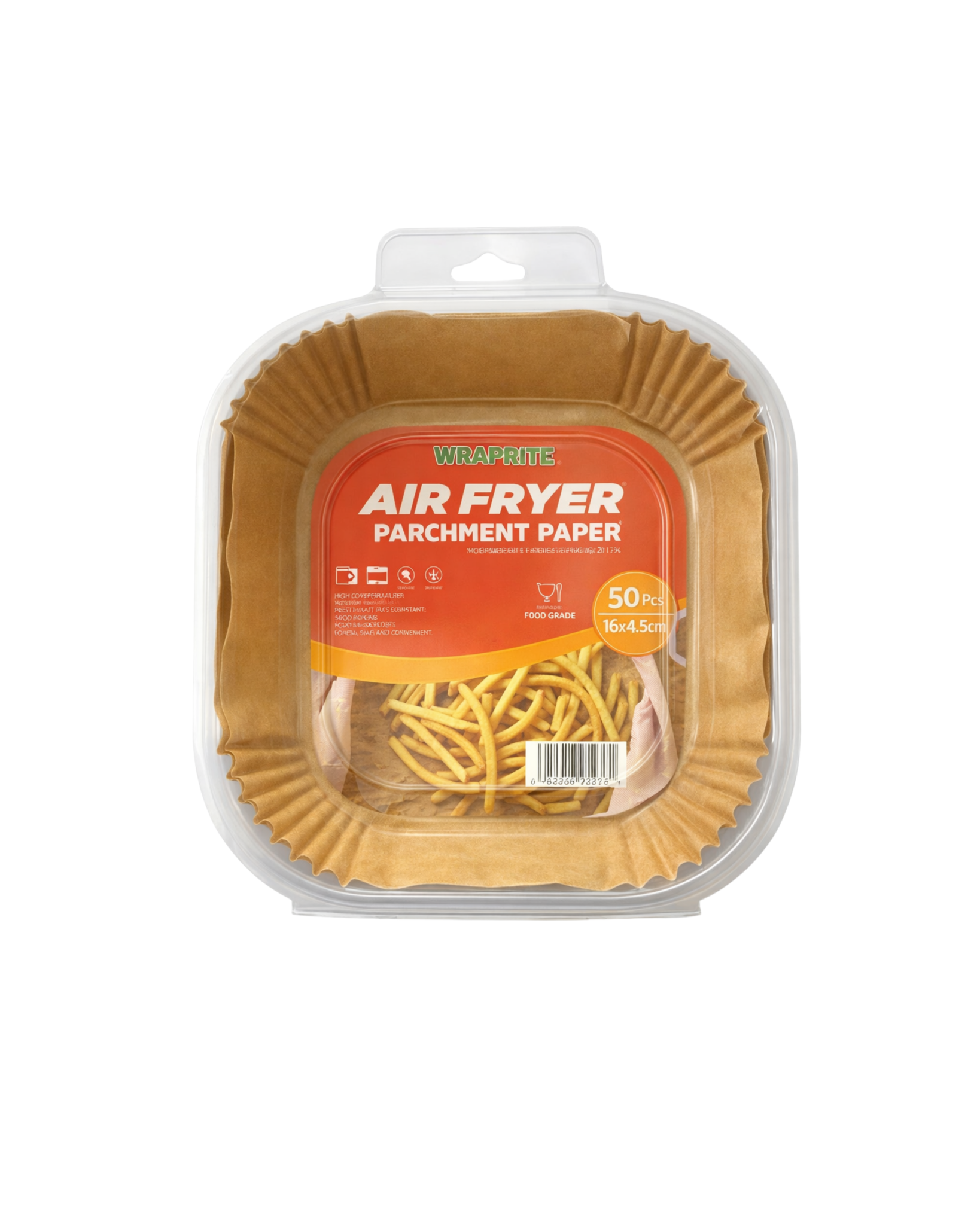 WRAPRITE AIR FRYER LINE SQUARE SHAPE 16CM X 50 SHEETS