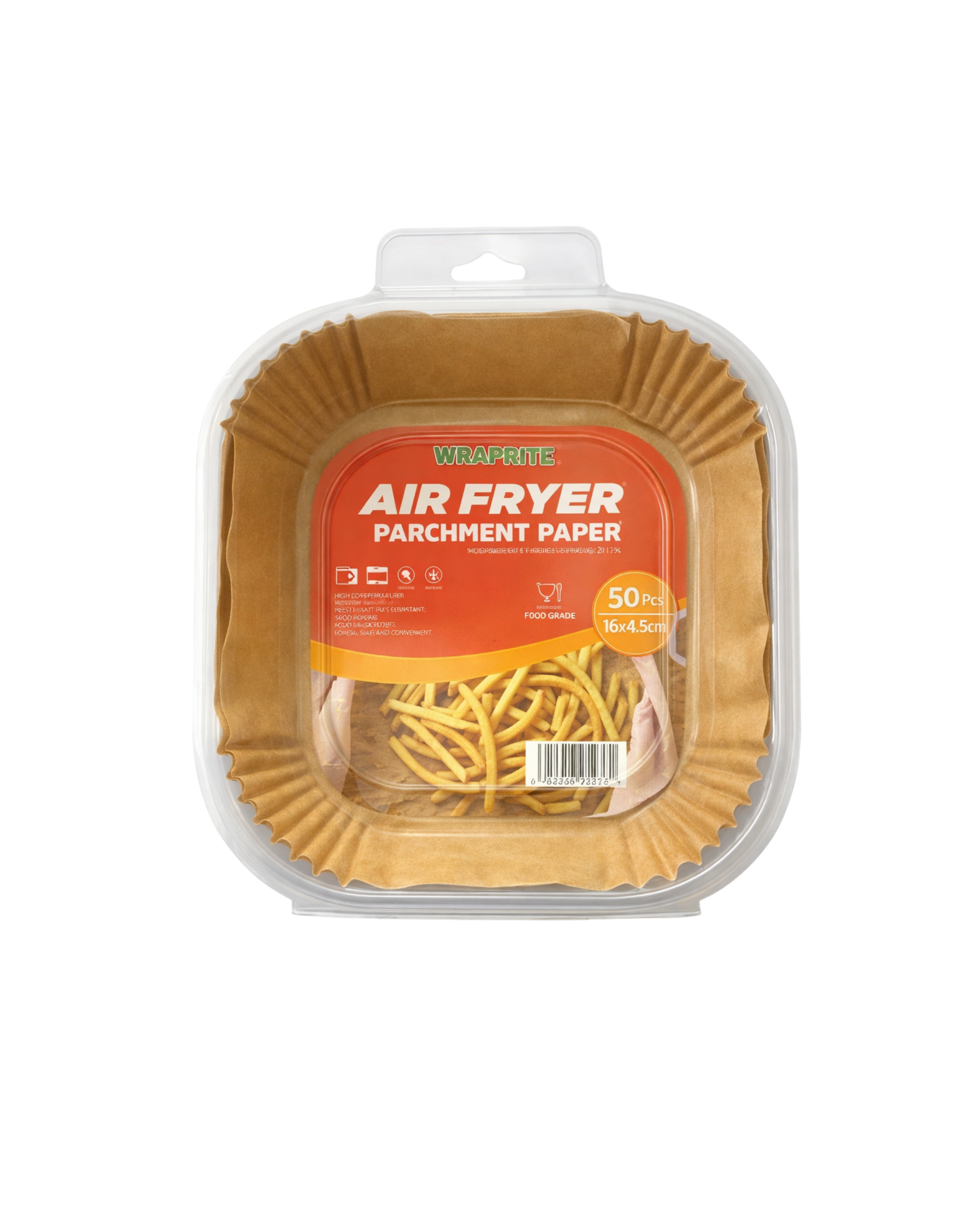 WRAPRITE AIR FRYER LINE SQUARE SHAPE 16CM X 50 SHEETS